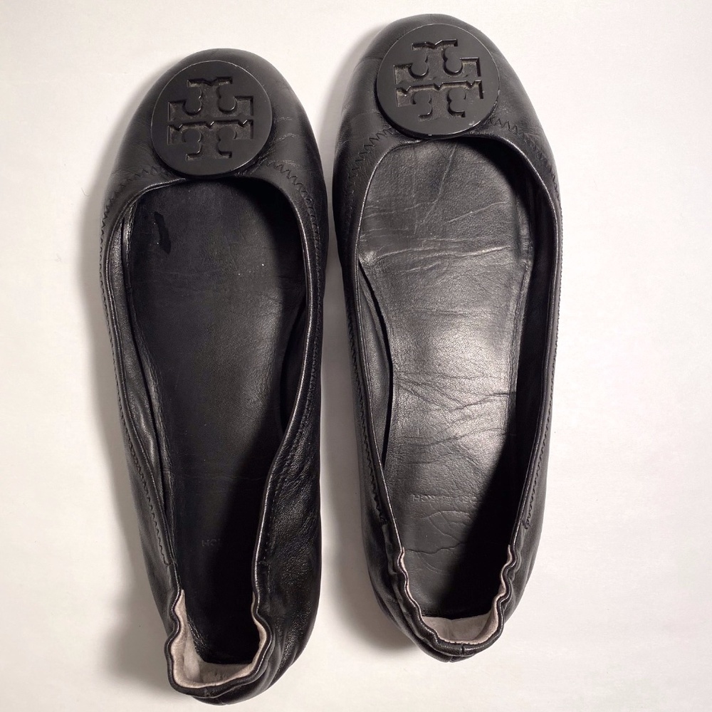 Tory Burch Reva Womens Leather Ballet